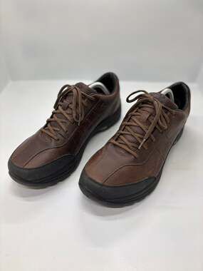 O2 Aero Adams Espresso Brown Leather Shoes Size 12M Vibram Soles
